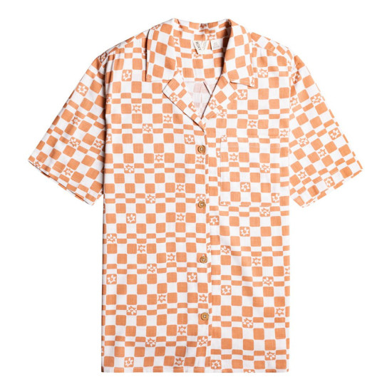 Roxy Γυναικείο πουκάμισο Aloha Sunset Check Short Sleeve T-Shirt